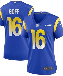 Los Angeles Rams Jared Goff #16 Nfl 2020 Blue Jersey