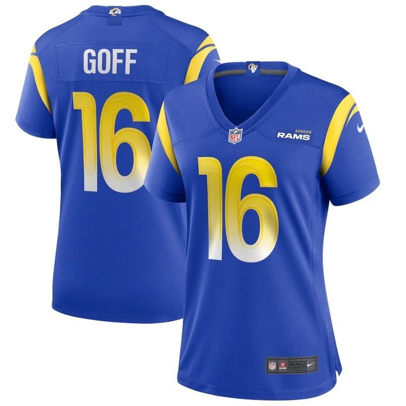 Los Angeles Rams Jared Goff #16 Nfl 2020 Blue Jersey