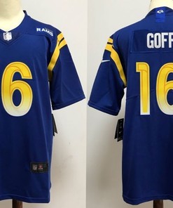Los Angeles Rams Jared Goff #16 Nfl 2020 Navy Blue Jersey