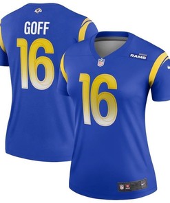 Los Angeles Rams Jared Goff #16 Nfl 2020 Navy Blue Womens Jersey