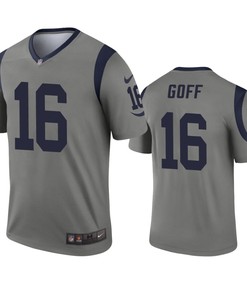 Los Angeles Rams Jared Goff Gray Inverted Legend Jersey