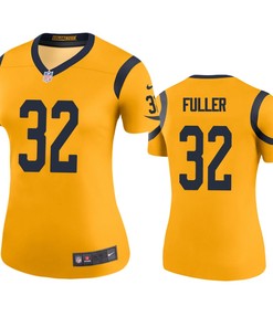 Los Angeles Rams Jordan Fuller Gold Color Rush Legend Jersey - Womens