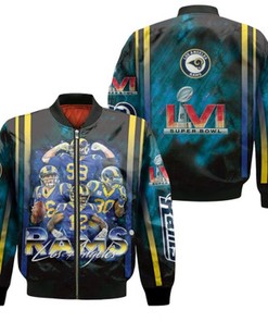 Los Angeles Rams Legendary Captains NFL Super Bowl LVI Black Gift For Rams Fans Bomber Jacket