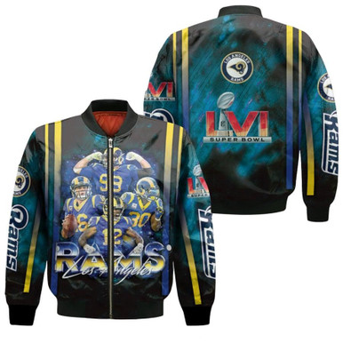 Los Angeles Rams Legendary Captains NFL Super Bowl LVI Black Gift For Rams Fans Bomber Jacket