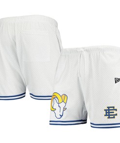Los Angeles Rams Logo Team White/Royal Mesh Shorts - Men