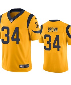 Los Angeles Rams Malcolm Brown Gold Nike Color Rush Limited Jersey