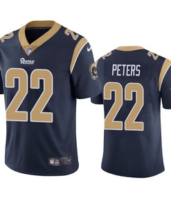 Los Angeles Rams Marcus Peters Navy Vapor Untouchable Limited Jersey