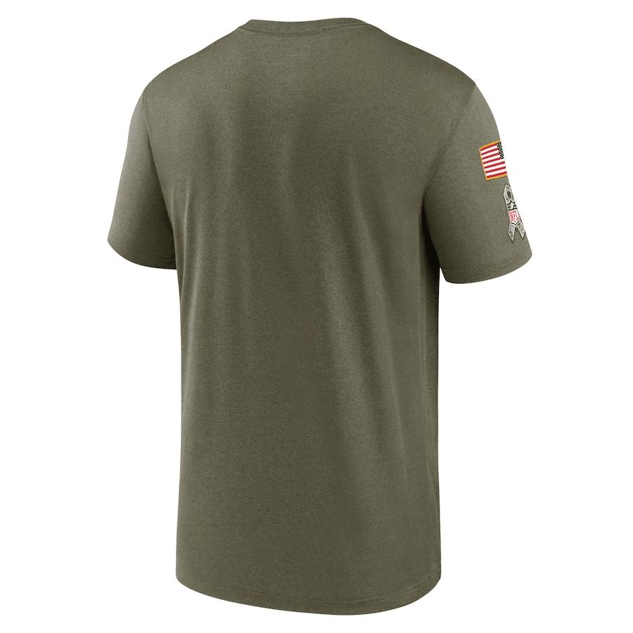 Los Angeles Rams Men 2022 Salute to Service Legend Team T-Shirt - Olive