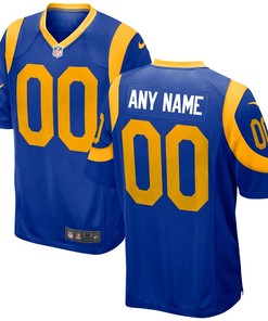 Los Angeles Rams Nike 2018 Alternate Custom Game Jersey - Royal