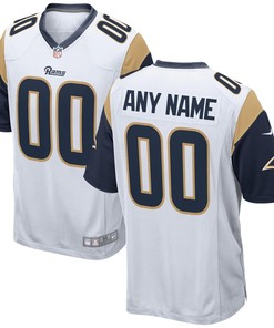 Los Angeles Rams Nike 2018 Custom Game Jersey - White