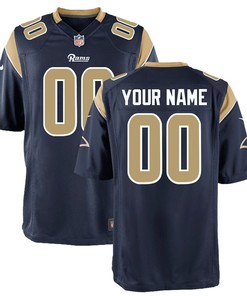 Los Angeles Rams Nike Youth Custom Game Jersey - Navy