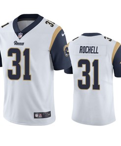 Los Angeles Rams Robert Rochell 31 White Vapor Limited Jersey