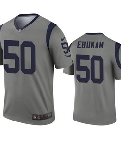 Los Angeles Rams Samson Ebukam Gray Inverted Legend Jersey