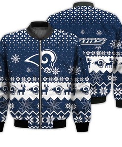 Los Angeles Rams Sports Football American Ugly Christmas Sweater Gifts Unisex 3D Bomber Jacket