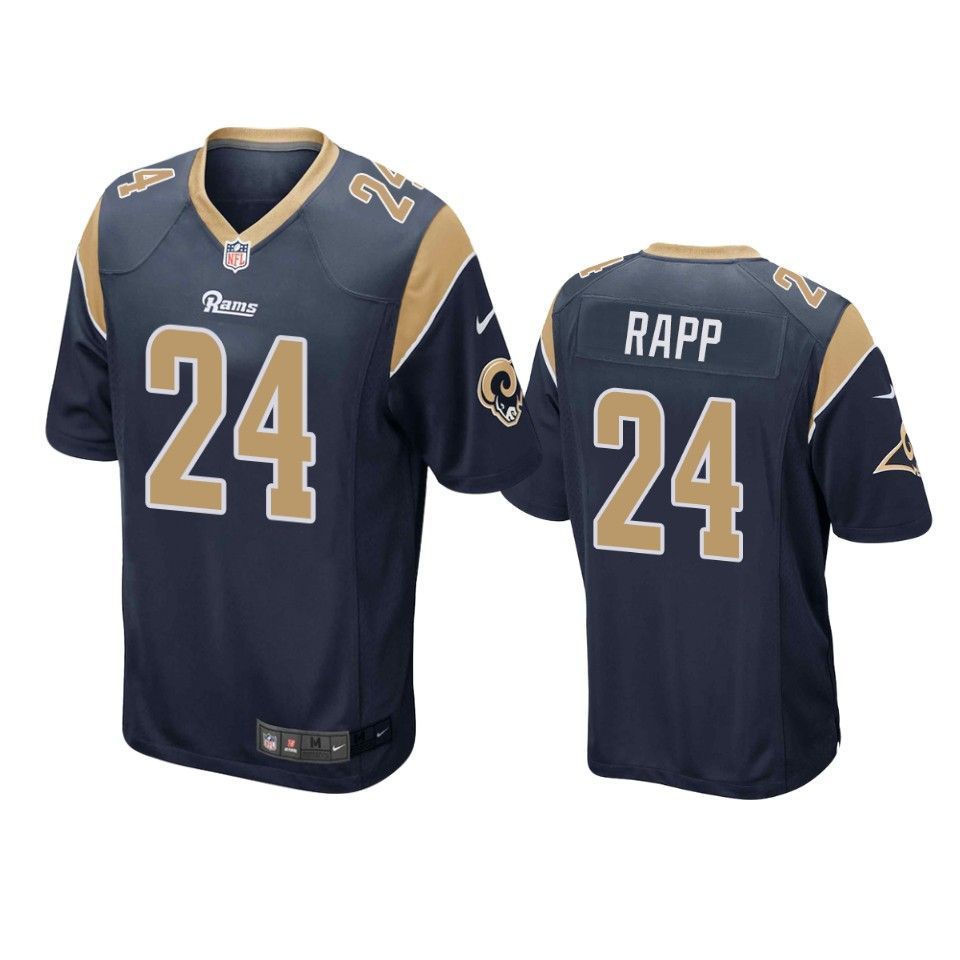 Los Angeles Rams Taylor Rapp 2019 Nfl Draft Navy Game Jersey