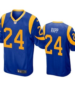 Los Angeles Rams Taylor Rapp 2019 Nfl Draft Royal Game Jersey