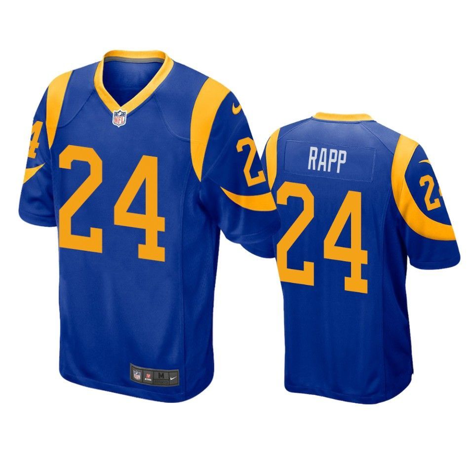 Los Angeles Rams Taylor Rapp 2019 Nfl Draft Royal Game Jersey