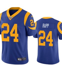 Los Angeles Rams Taylor Rapp Royal 100th Season Vapor Limited Jersey