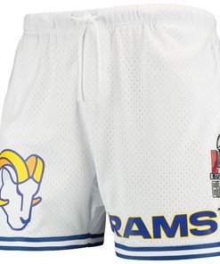 Los Angeles Rams Team Standard Mesh Shorts - White/Royal