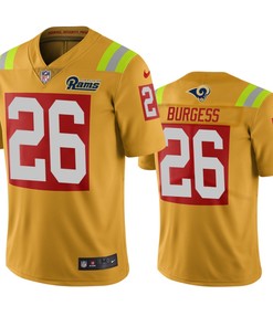 Los Angeles Rams Terrell Burgess Gold City Edition Vapor Limited Jersey