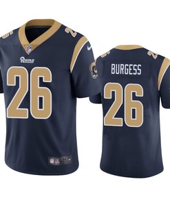 Los Angeles Rams Terrell Burgess Navy Vapor Limited Jersey