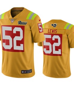 Los Angeles Rams Terrell Lewis Gold City Edition Vapor Limited Jersey