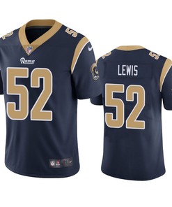 Los Angeles Rams Terrell Lewis Navy Vapor Limited Jersey