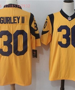 Los Angeles Rams Todd Gurley Ii #30 2020 Nfl Gold Jersey Jersey