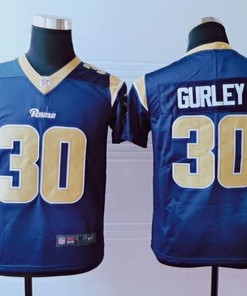 Los Angeles Rams Todd Gurley Ii #30 Nfl 2020 Dark Blue Jersey