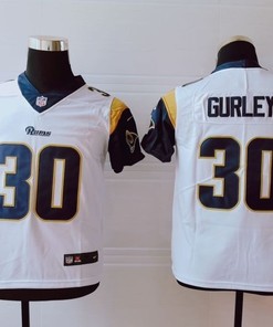 Los Angeles Rams Todd Gurley Ii #30 Nfl 2020 White Jersey