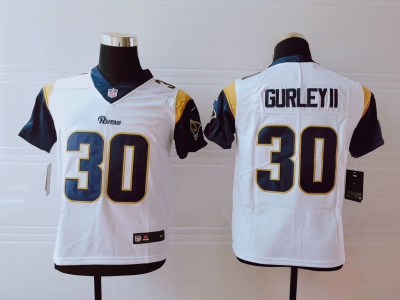 Los Angeles Rams Todd Gurley Ii #30 Nfl 2020 White Jersey