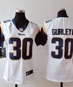 Los Angeles Rams Todd Gurley Ii #30 Nfl 2020 White Womens Jersey