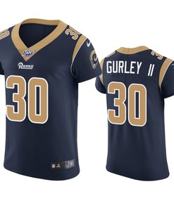 Los Angeles Rams Todd Gurley Ii Navy 100th Season Vapor Elite Jersey