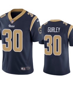 Los Angeles Rams Todd Gurley Navy Vapor Untouchable Limited Jersey