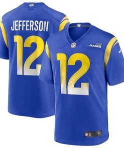 Los Angeles Rams Van Jefferson #12 2020 Nfl Blue Jersey Jersey