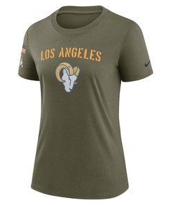 Los Angeles Rams Women's 2022 Salute To Service Legend T-Shirt - Olive