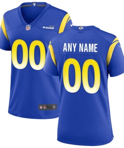 Los Angeles Rams Womens Custom Game Jersey Royal Custom Jerseys Nfl