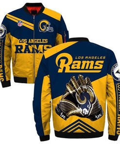 Los Angeles Rams bomber Jacket Style #1 winter coat gift for men