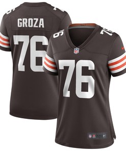 Lou Groza Cleveland Browns Womens Game Retired Player Jersey - Brown Nfl