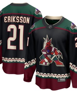 Loui Eriksson Arizona Coyotes Fanatics Branded Home Breakaway Player Jersey - Black Nhl