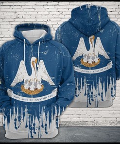 Louisiana Flag 3D Printed Hoodie/Zipper Hoodie
