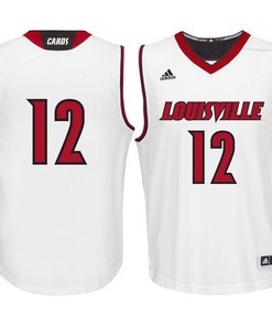 Louisville Cardinals 12 Basketball Men Jersey - White