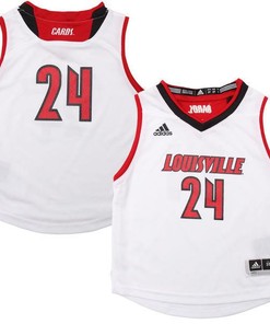 Louisville Cardinals 24 Basketball Men Jersey - White