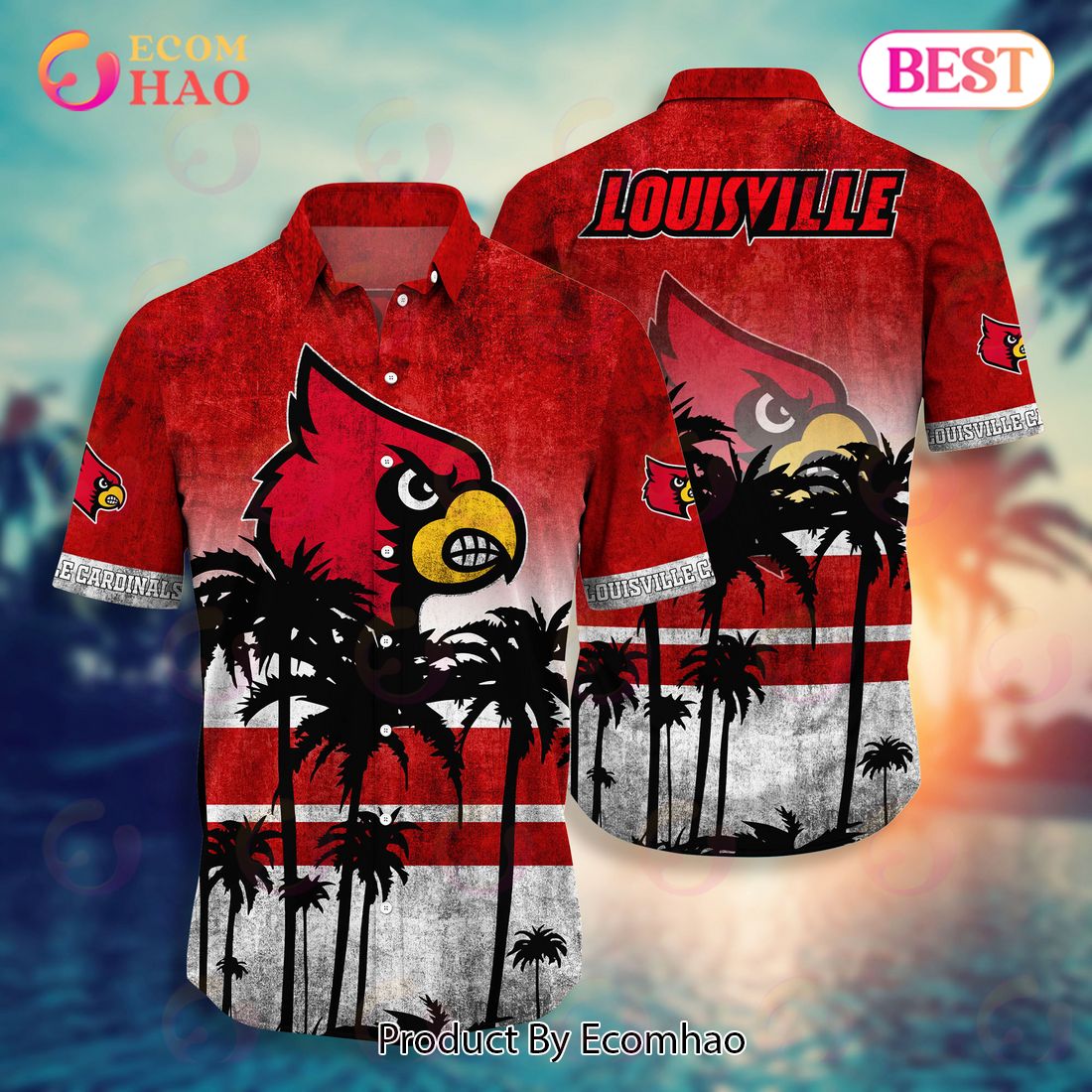 Louisville Cardinals Hawaii Shirt Short Style Summer