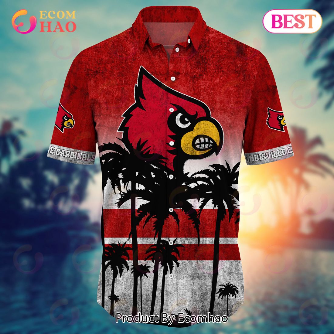 Louisville Cardinals Hawaii Shirt Short Style Summer