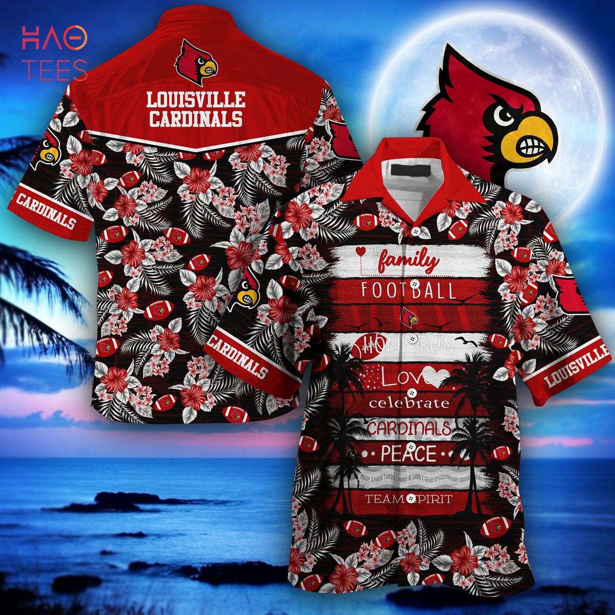 Louisville Cardinals Hawaiian Shirt, New Gift for Summer