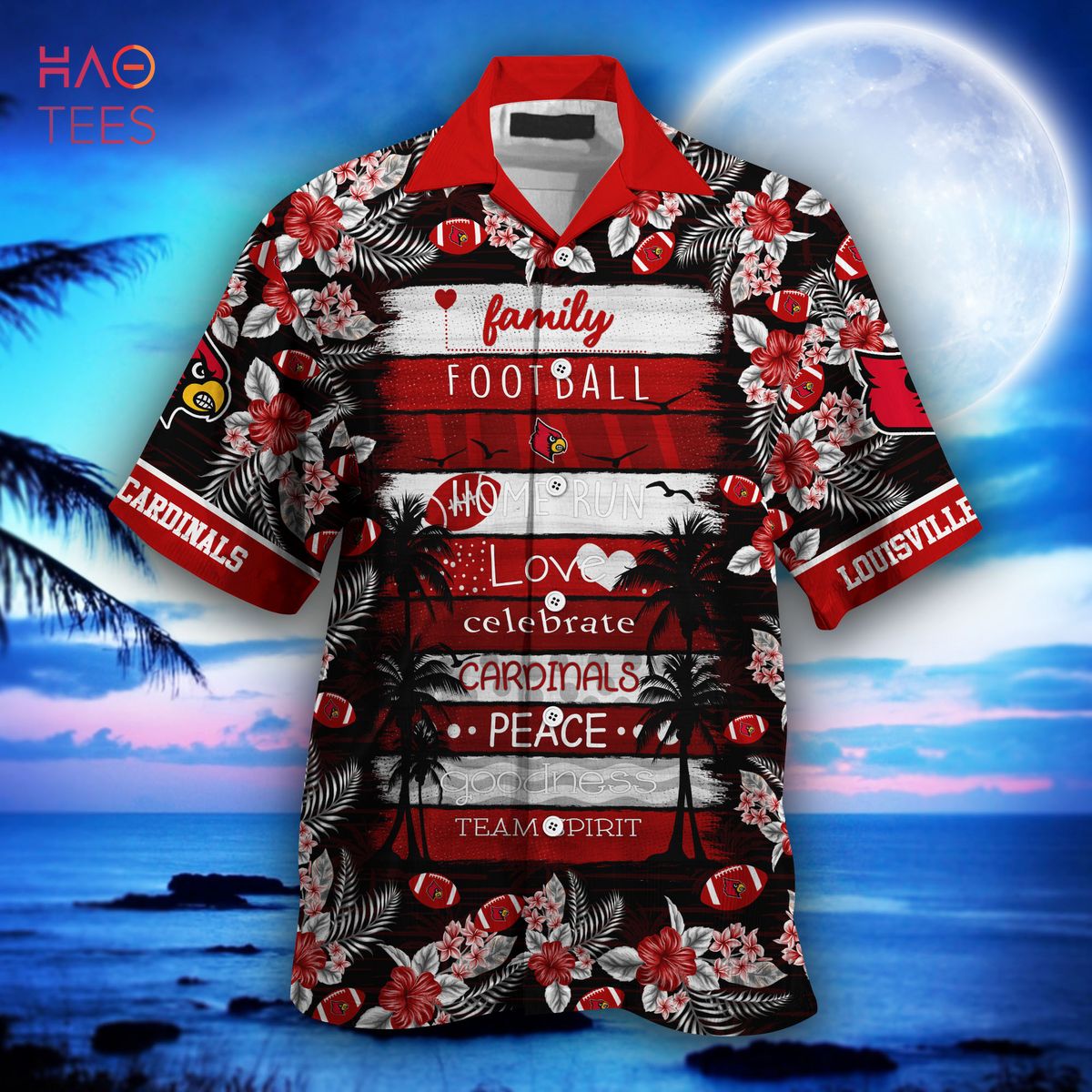 Louisville Cardinals Hawaiian Shirt, New Gift for Summer
