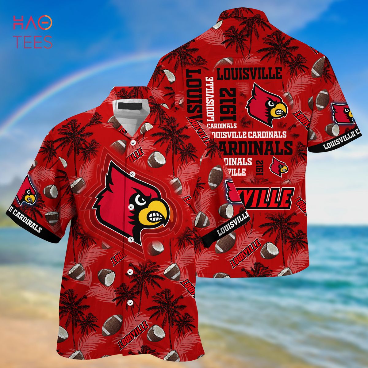 Louisville Cardinals Hawaiian Shirt Ver 1