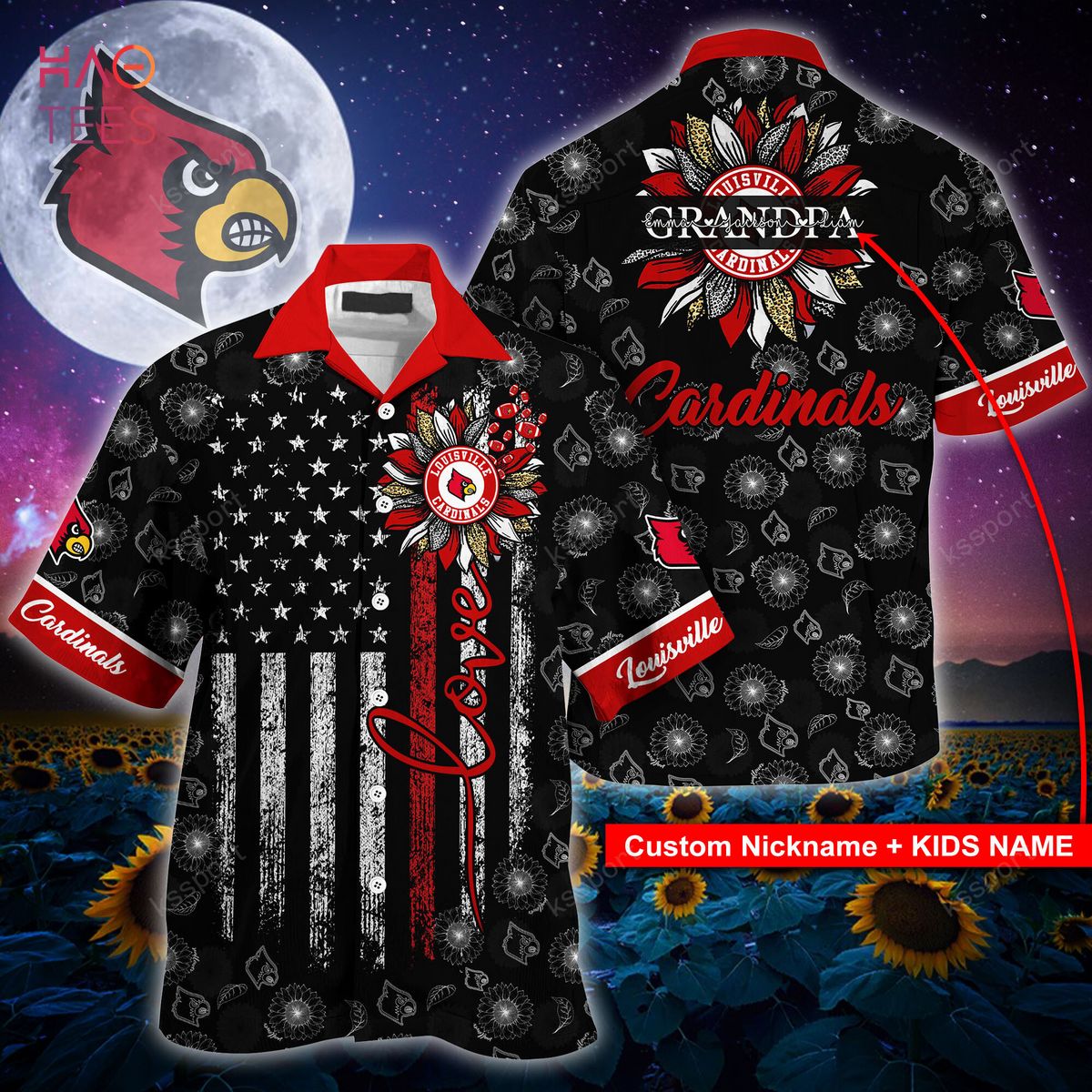 Louisville Cardinals Hawaiian Shirt Ver 2