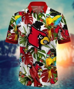 Louisville Cardinals NCAA Flower Hawaii Shirt For Fans Ver 1